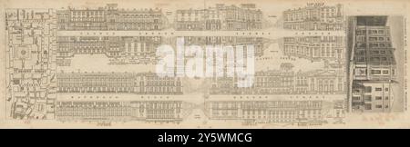 Tallis London Street Vista #17 Piccadilly Circus, Regent St, Waterloo PL 1838 mappa Foto Stock