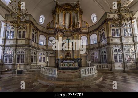 Chiesa di San Nicola a Kappeln della parrocchia evangelica luterana di San Cristoforo Ostangeln. Kirchstraße, Kappeln, Schleswig-Holstein, Germania Foto Stock