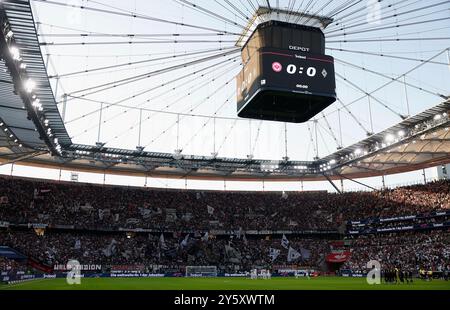 Francoforte, Germania. 21 settembre 2024. GER, Francoforte, 1. Bundesliga, football, Eintracht Frankfurt - Borussia Moenchengladbach, Deutsche Bank Park, 21 settembre 2024, partita di campionato, 4° giorno di partita, uomini, stagione 2024/25 Deutsche Bank Park, credito: HMB Media/Alamy Live News Foto Stock