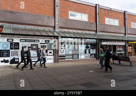 Peterlee, contea di Durham, Regno Unito. Centro commerciale Castle Dene nella città nuova. Foto Stock