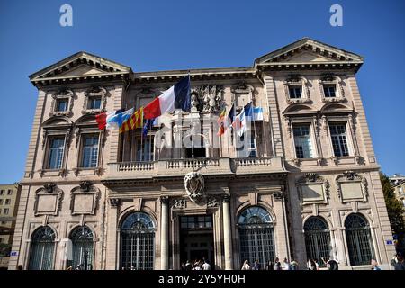 Marsiglia, Francia. 21 settembre 2024. Il municipio di Marsiglia apre le sue porte al pubblico in occasione della 41a edizione delle Giornate europee del patrimonio. Credito: SOPA Images Limited/Alamy Live News Foto Stock