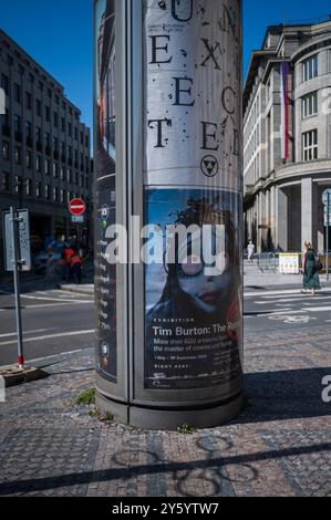 Poster per la mostra di Tim Burton a Praga Foto Stock