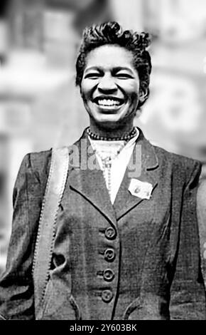 Claudia Jones. Ritratto della giornalista nata a Trinidad e Tobago, Claudia vera Jones (nata Cumberbatch: 1915-1964) Foto Stock