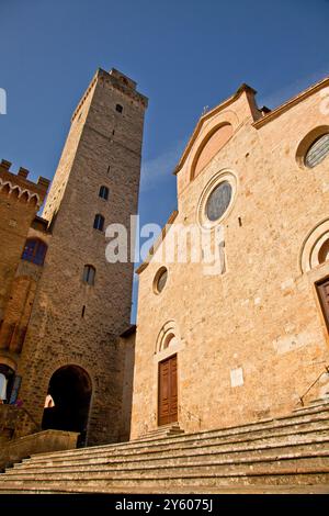 San Gimigniano la meravigliosa città dalle cento torri. Provincia di Siena, Toscana. Italia Foto Stock