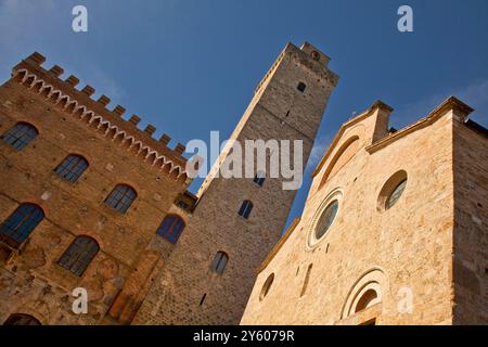 San Gimigniano la meravigliosa città dalle cento torri. Provincia di Siena, Toscana. Italia Foto Stock