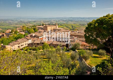 San Gimigniano la meravigliosa città dalle cento torri. Provincia di Siena, Toscana. Italia Foto Stock