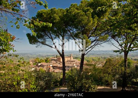 San Gimigniano la meravigliosa città dalle cento torri. Provincia di Siena, Toscana. Italia Foto Stock