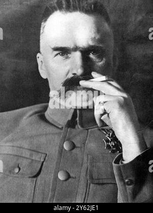 Marshall Pilsudski 17 maggio 1926 Pilsudski, Josef Klemens generale polacco, nazionalista e politico; capo di stato della Polonia 1918-1921; dittatore e Premier della Polonia 1926-1928, 1930  1867-1935 Foto Stock