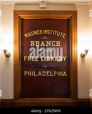 Wagner Free Institute of Science nel nord di Philadelphia, Pennsylvania Foto Stock