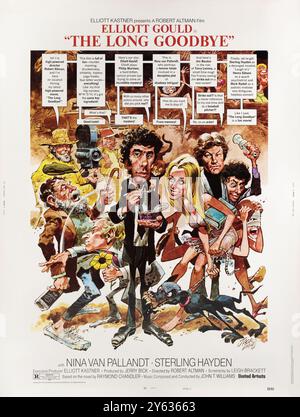 Poster del film "The Long Goodbye" di Robert Altman. Museo: COLLEZIONE PRIVATA. Autore: Jack Davis. Foto Stock