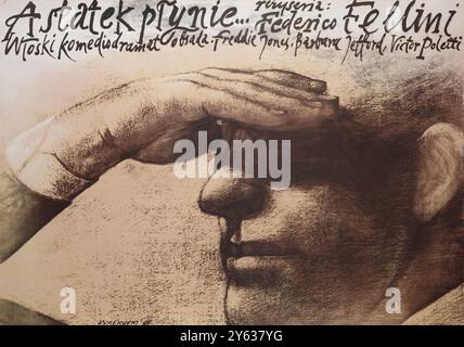 Poster del film "and the Ship Sails On" di Federico Fellini. Museo: COLLEZIONE PRIVATA. Autore: Wieslaw Walkuski. Foto Stock