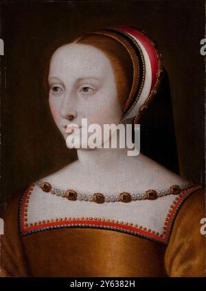 Ritratto di Diane de Poitiers (1499-1566), Dame de Saint-Vallier, Duchesse de Valentinois. MUSEO: CHATEAU D'AZAY-LE-RIDEAU. Autore: JEAN CLOUET. Foto Stock