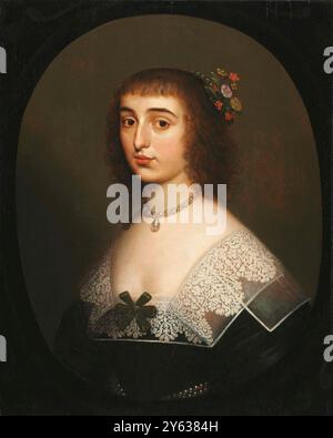 Ritratto della principessa Elisabetta del Palatinato (1618-1680). Museo: COLLEZIONE PRIVATA. AUTORE: GERRIT VAN HONTHORST. Foto Stock