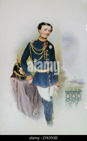 Ritratto di Carlo III (1823-1854), duca di Parma. Museo: Museo Glauco Lombardi, Parma. Autore: FRANZ PITNER. Foto Stock