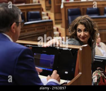 Madrid, 14/03/2024. Congresso dei deputati. Discussione in plenaria e votazione sulla legge sull'amnistia. Foto: Jaime García. ARCHDC. Crediti: Album / Archivo ABC / Jaime García Foto Stock