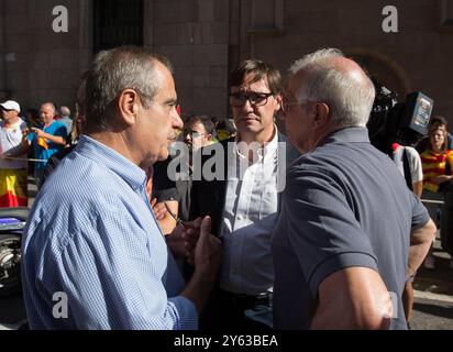 Barcellona, 10/08/2017. Basta dimostrazioni! Recuperiamo il buon senso! Organizzato dalla società civile catalana contro l'indipendenza della Catalogna. Foto: Ignacio Gil. ARCHDC. Crediti: Album / Archivo ABC / Ignacio Gil Foto Stock