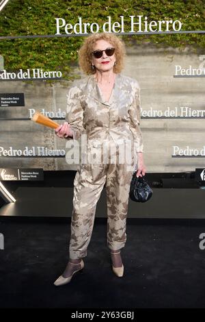 Marisa Paredes partecipa a Pedro del Hierro 50th Anniversary 'la leyenda del tiempo' Photocall alla Corona de Espinas il 12 settembre 2024 a Madrid, Spagna. Foto Stock