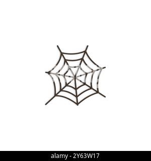 spider web, cobweb halloween 3d illustrazione Illustrazione Vettoriale