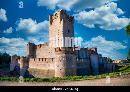 Castillo Medieval de la Mota. Valladolid, Spagna Foto Stock