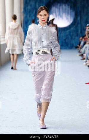 Milano, Italia. 22 settembre 2024. HUI Primavera/Estate 2025 Runway durante la settimana della moda di Milano del 2024 settembre - Milano, Italia 22/09/2024 credito: dpa/Alamy Live News Foto Stock