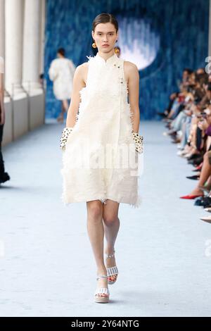 Milano, Italia. 22 settembre 2024. HUI Primavera/Estate 2025 Runway durante la settimana della moda di Milano del 2024 settembre - Milano, Italia 22/09/2024 credito: dpa/Alamy Live News Foto Stock