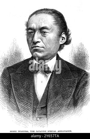 Tomomi Iwakura , Ambasciatore speciale giapponese 12 ottobre 1872 Foto Stock