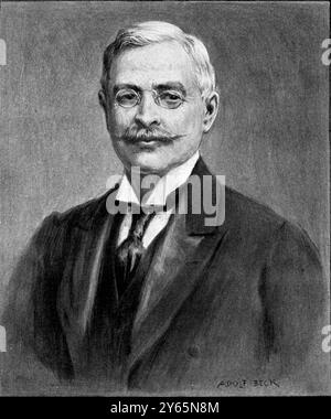 L' indagine sul caso del sig. Adolf Beck , che , per un flagrante caso di identità errata , è stato condannato a due diverse pene detentive per frode . Il suo caso ha portato alla creazione della Corte d'appello penale inglese nel 1907. 1904 Foto Stock