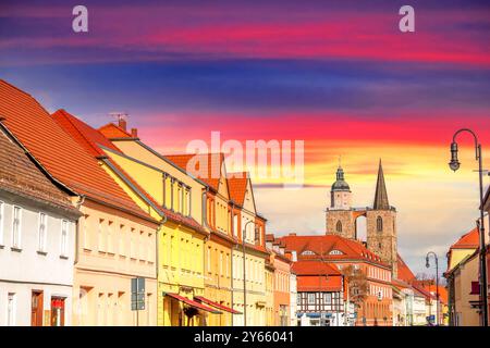 Città vecchia di Jueterbog, Germania Foto Stock