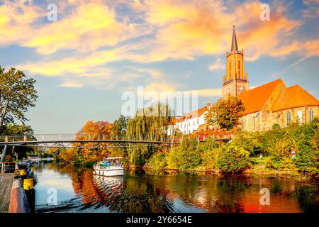 Rathenow an der Havel, Germania Foto Stock