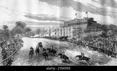 L'Alexandra Park corre a Muswell Hill , London11 luglio 1868 Foto Stock