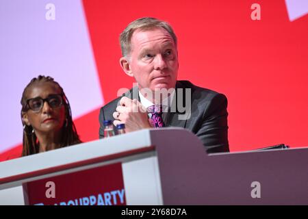 Liverpool, Regno Unito. 24 settembre 2024. Chris Bryant alla Conferenza del Partito Laburista di Liverpool. Il credito fotografico dovrebbe essere: Matt Crossick/Empics/Alamy Live News Foto Stock