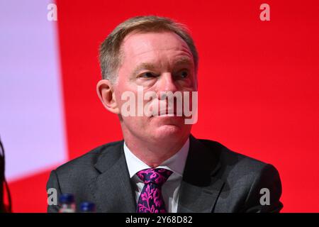 Liverpool, Regno Unito. 24 settembre 2024. Chris Bryant alla Conferenza del Partito Laburista di Liverpool. Il credito fotografico dovrebbe essere: Matt Crossick/Empics/Alamy Live News Foto Stock