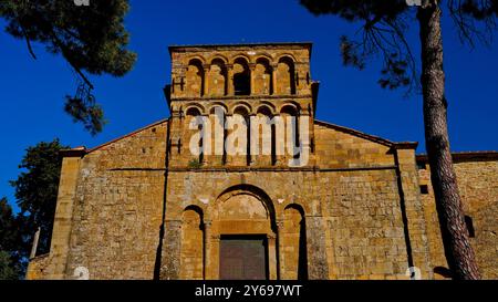 Chiesa parrocchiale di Santa Maria Assunta a Chianni, Gambassi Terme, Firenze Foto Stock