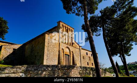 Chiesa parrocchiale di Santa Maria Assunta a Chianni, Gambassi Terme, Firenze Foto Stock