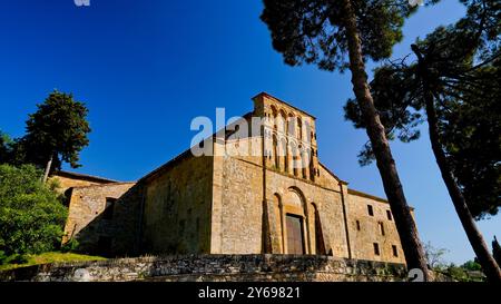 Chiesa parrocchiale di Santa Maria Assunta a Chianni, Gambassi Terme, Firenze Foto Stock