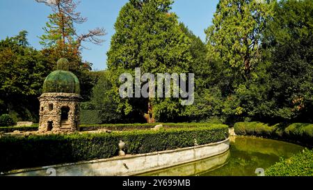 Giardino monumentale di Villa Barbarigo a Valsanzibio. Parco dei Colli Euganei. Padova. Foto Stock