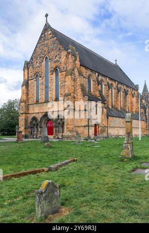 Vecchia chiesa parrocchiale di Govan. Si ritiene che il cortile della chiesa sia il più antico cimitero sopravvissuto in Scozia, Foto Stock