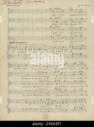 Musica 1800-1900; manoscritti musicali; Pace, Fred W. padre di tutti, Pace, Fred W., 1800 - 1900, Schmidt, Arthur Paul, editoria musicale, musica popolare, scrittura ed editoria, Spartiti musicali, musica, Stati Uniti, XIX secolo, musica, Stati Uniti, manoscritti, Stati Uniti, manoscritti Foto Stock