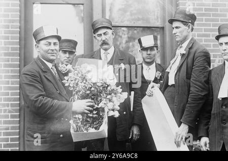 Columbus Car Strike, Glass negative, 1 negativo: Vetro; 5 x 7 poll. o più piccolo. Foto Stock