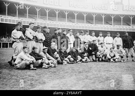 New York 1911 Giants, New York, NL (baseball), 1911, baseball, negativi del vetro, 1 negativo: vetro; 5 x 7 pollici o più piccolo. Foto Stock