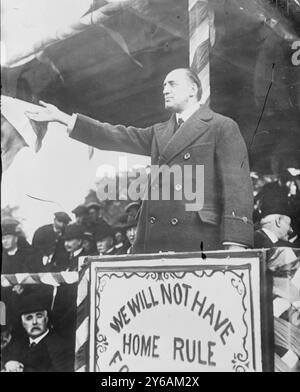 Signore EDW. Carson, Photo Shows Political Edward Henry Carson, Baron Carson (1854-1935)., 1913 ott. 11, Glass negative, 1 negative: Glass; 5 x 7 poll. o più piccolo. Foto Stock