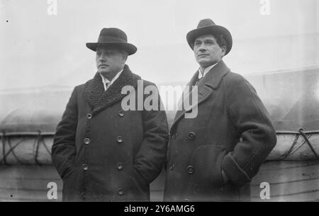 Carl Jorn e Adam Didur, tra CA. 1910 e CA. 1915, Glass negative, 1 negativo: Vetro; 5 x 7 pollici o più piccolo. Foto Stock