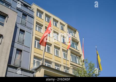 Kurt-Schumacher-Haus, Müllerstraße, matrimonio, Mitte, Berlino, Deutschland *** Kurt Schumacher Haus, Müllerstraße, matrimonio, Mitte, Berlino, Germania Foto Stock