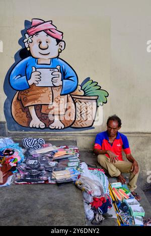 Indonesia, Bali, Denpasar, Pasar Badung market Foto Stock