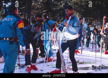 27-09-1989 Archivio storico Olycom/LaPresse Filippo vi (Madrid, 30 gennaio 1968) è l'attuale Re di Spagna. È il terzo figlio ed unico maschio di Juan Carlos i di Spagna, suo predecessore sul trono spagnolo, e di Sofia di Grecia. A seguito dell'abdicazione del padre, resa effettiva il 18 giugno 2014, gli è succeduto al trono il 19 giugno seguente. Nella foto: Filippo vi di Spagna nella foto: Filippo vi di Spagna crediti: LaPresse/Alamy Live News Foto Stock