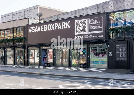 Shoreditch Box Park. Foto Stock