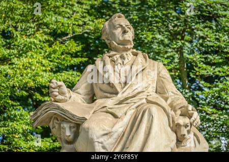 Wagner-Denkmal, Tiergartenstraße, Großer Tiergarten, Mitte, Berlino, Germania Foto Stock