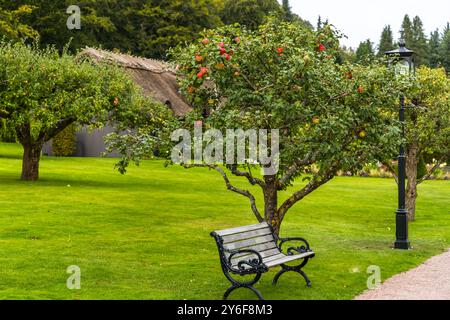 Giardini Norrviken (Norrvikens trädgårdar). Kattviksvägen, Båstads kommun, Skåne, Skåne, Svezia Foto Stock