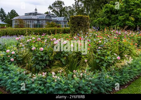 Giardini Norrviken (Norrvikens trädgårdar). Kattviksvägen, Båstads kommun, Skåne, Skåne, Svezia Foto Stock