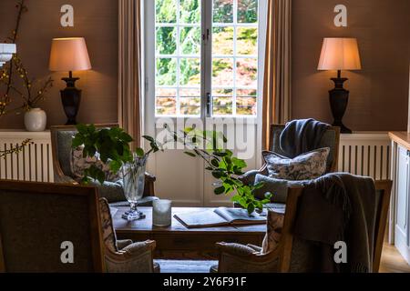 Giardini Norrviken (Norrvikens trädgårdar). Kattviksvägen, Båstads kommun, Skåne, Skåne, Svezia Foto Stock